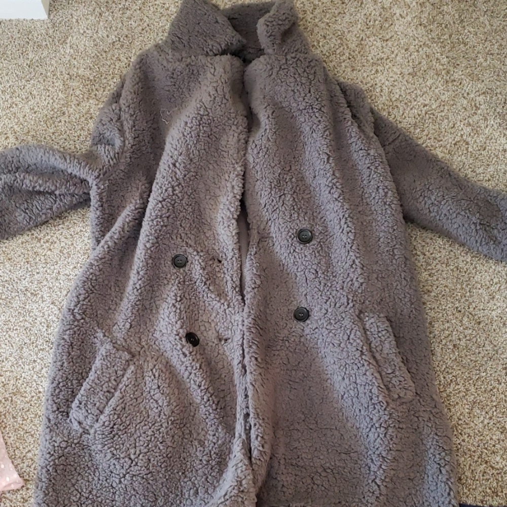 Shein NWOT teddy bear coat